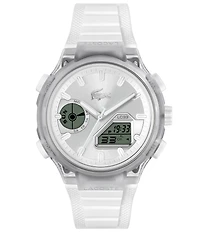 Lacoste Women's LC33 Ana-Digi Transparent Silicone Strap Watch