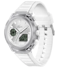 Lacoste Women's LC33 Ana-Digi Transparent Silicone Strap Watch