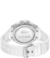 Lacoste Women's LC33 Ana-Digi Transparent Silicone Strap Watch
