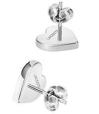 Lacoste Women's Love My Crocodile Heart Stainless Steel Stud Earrings