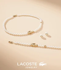 Lacoste Women's Matchpoint Pearl Collar Necklace