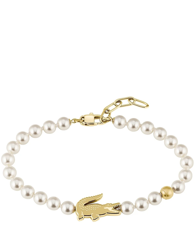 Lacoste Women's Matchpoint Pearl Line Bracelet