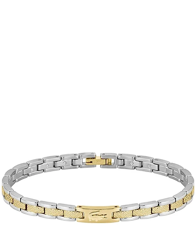 Lacoste Women's Metropole Two Tone Stainless Steel Link Line Bracelet