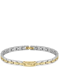 Lacoste Women's Metropole Two Tone Stainless Steel Link Line Bracelet
