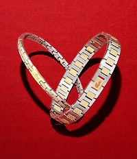 Lacoste Women's Metropole Two Tone Stainless Steel Link Line Bracelet