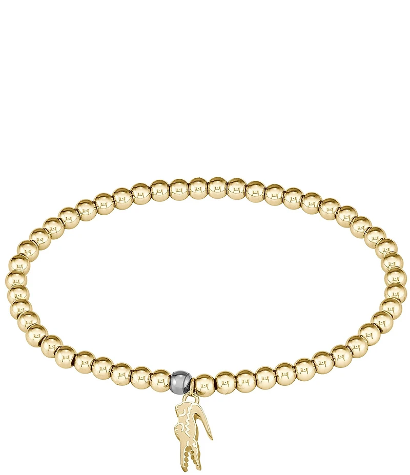 Lacoste Women's Orbe IP Gold Stretch Bracelet