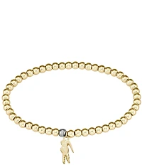 Lacoste Women's Orbe IP Gold Stretch Bracelet
