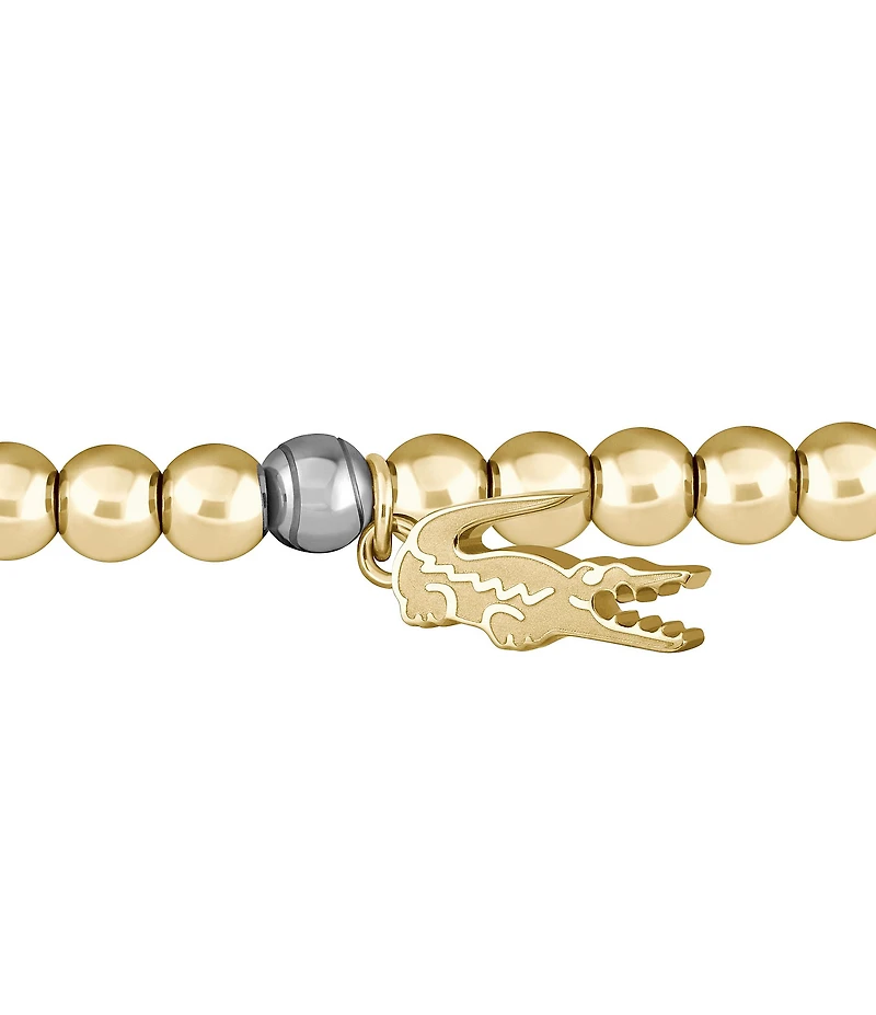 Lacoste Women's Orbe IP Gold Stretch Bracelet