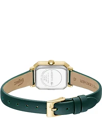 Lacoste Women's Parisienne Analog Green Leather Strap Watch