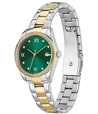 Lacoste Women's Parisienne Quartz Three Hand Two Tone Stainless Steel Bracelet Watch