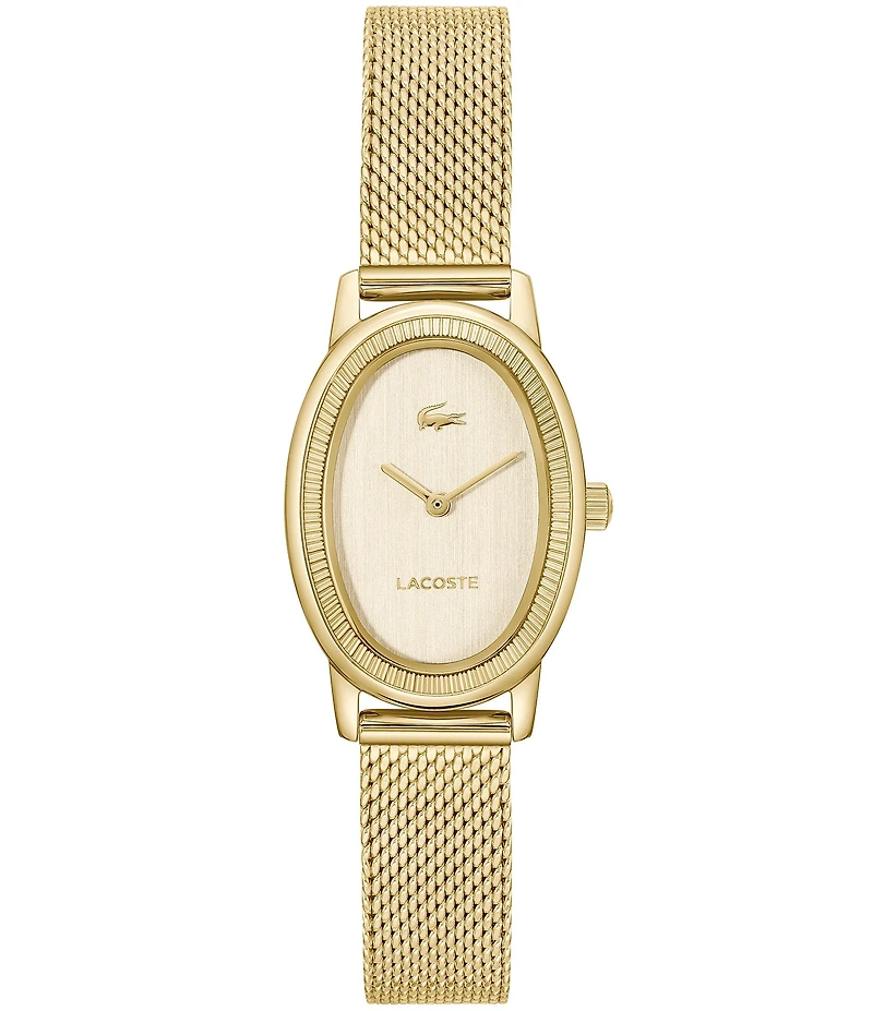 Lacoste Women's Parisienne Two Hand Stainless Steel Mesh Bracelet Watch