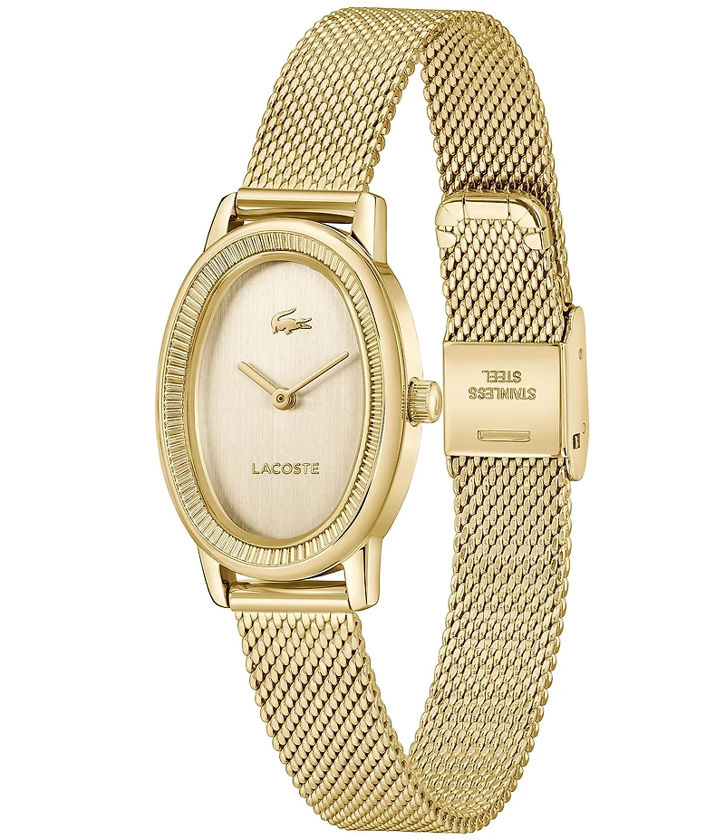 Lacoste Women's Parisienne Two Hand Stainless Steel Mesh Bracelet Watch