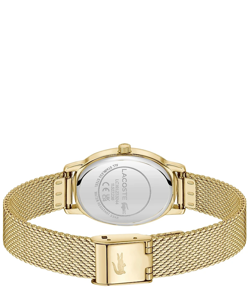 Lacoste Women's Parisienne Two Hand Stainless Steel Mesh Bracelet Watch