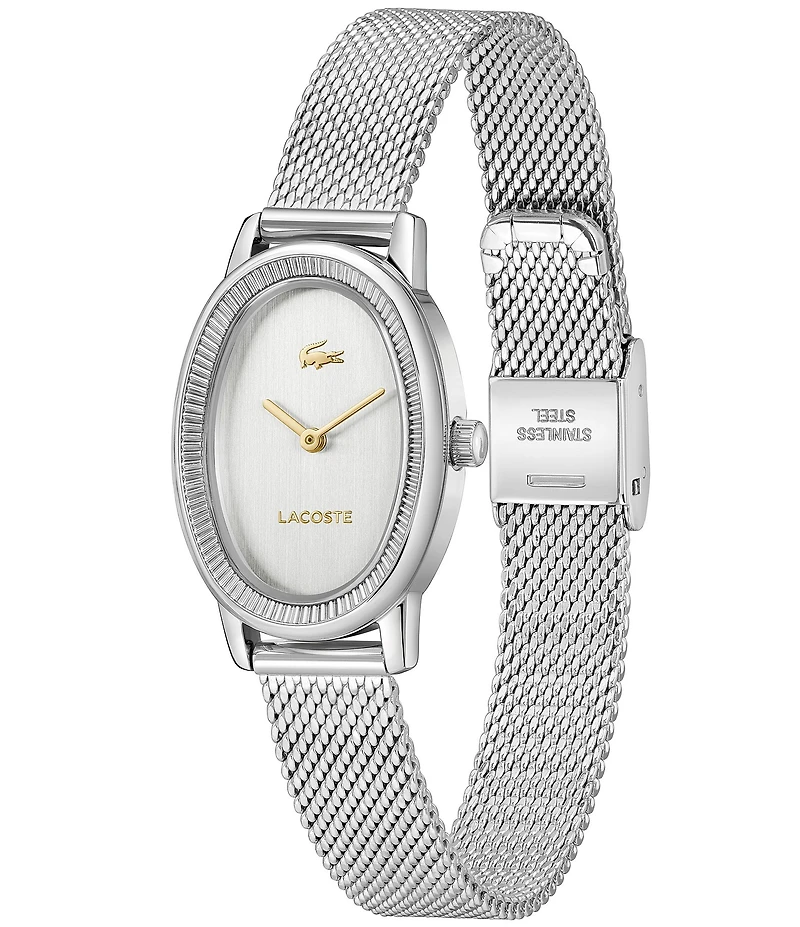 Lacoste Women's Parisienne Two Hand Stainless Steel Mesh Bracelet Watch