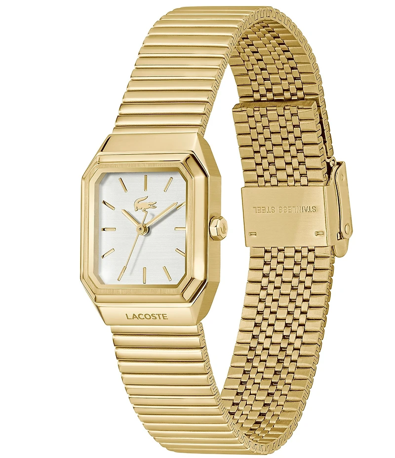 Lacoste Women's Rene Three Hand Stainless Steel Mesh Bracelet Watch