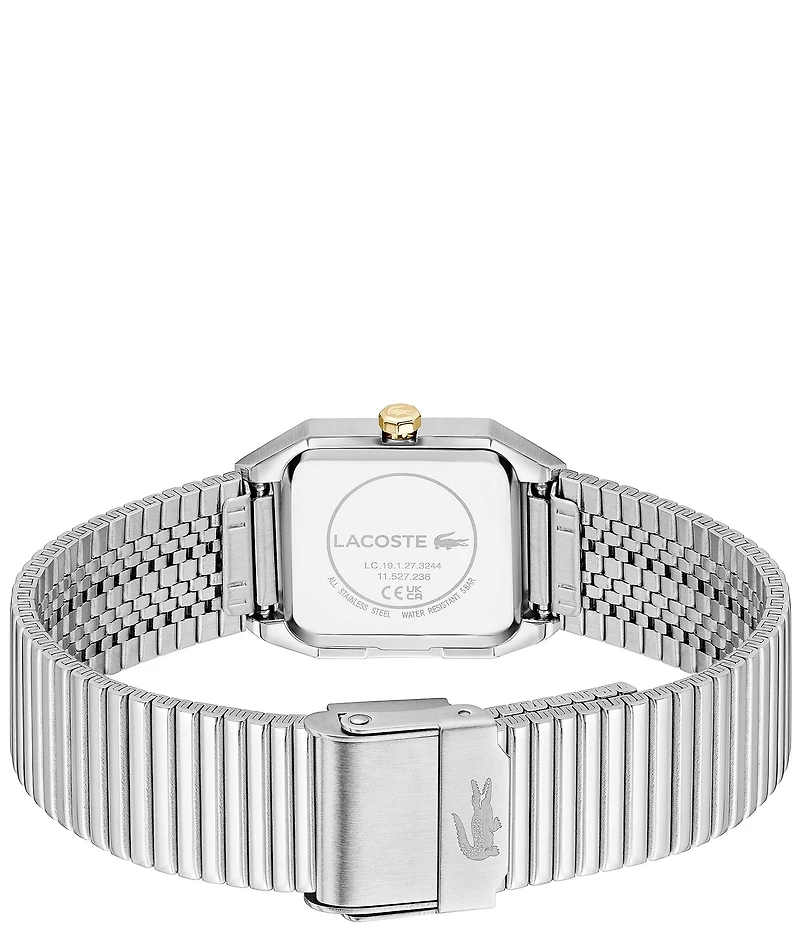 Lacoste Women's Rene Three Hand Stainless Steel Mesh Bracelet Watch