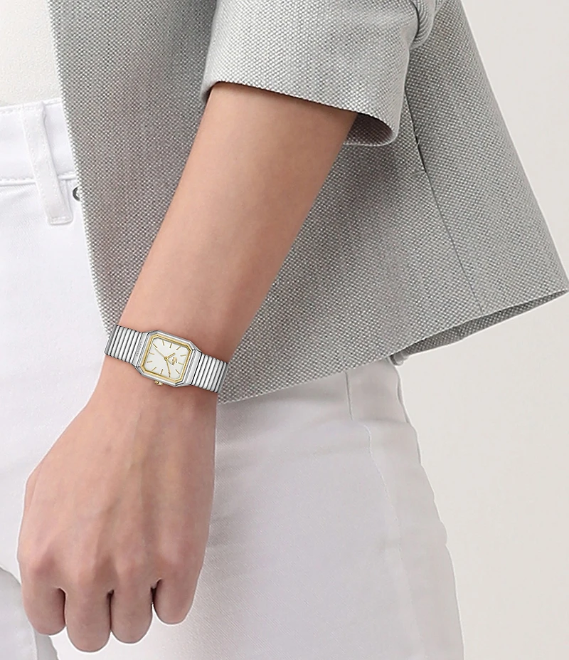 Lacoste Women's Rene Three Hand Stainless Steel Mesh Bracelet Watch