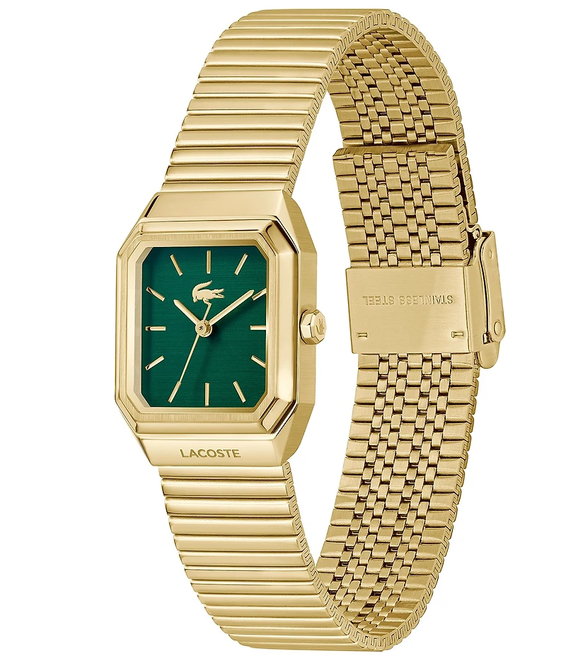 Lacoste Women's Rene Three Hand Stainless Steel Mesh Bracelet Watch