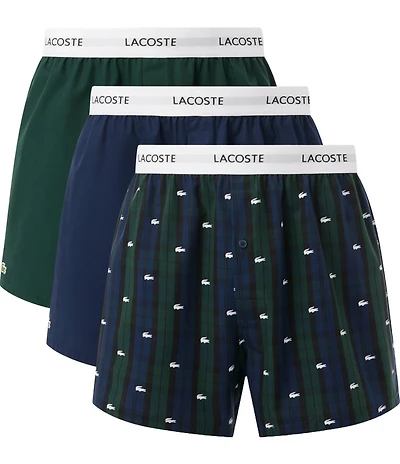 Lacoste Woven 3-Pack Boxers