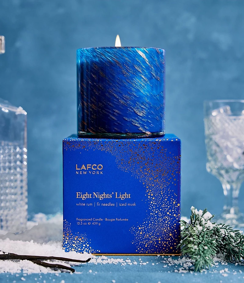 LAFCO New York Eight Night's Light Holiday Signature Candle, 15.5 oz.