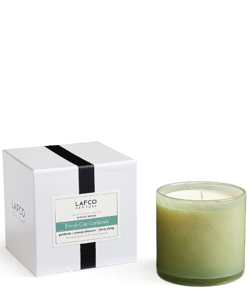 LAFCO New York Fresh Cut Gardenia Classic Candle, 6.5 oz