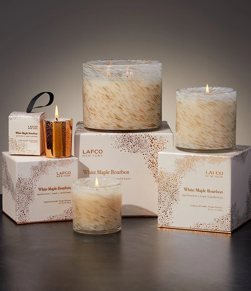 LAFCO New York Holiday White Maple Bourbon 15.5 oz. Signature Candle