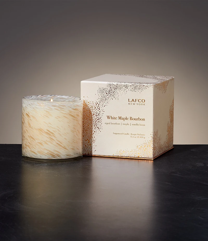 LAFCO New York Holiday White Maple Bourbon 15.5 oz. Signature Candle