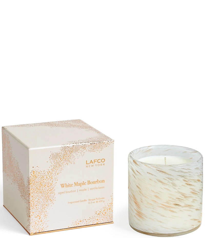 LAFCO New York Holiday White Maple Bourbon 15.5 oz. Signature Candle