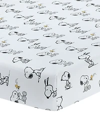 Lambs & Ivy Classic Snoopy Fitted Baby Crib Sheet