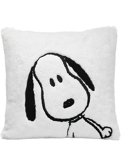 Lambs & Ivy Classic Snoopy Furry Decorative Nursery Throw Pillow