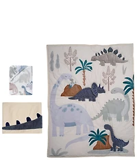 Lambs & Ivy Dino-Might 3-Piece Nursey Baby Crib Bedding Set