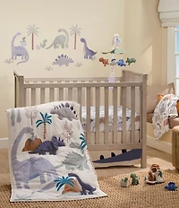 Lambs & Ivy Dino-Might 3-Piece Nursey Baby Crib Bedding Set