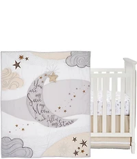 Lambs & Ivy Goodnight Moon 3-Piece Celestial Nursery Baby Crib Bedding Set