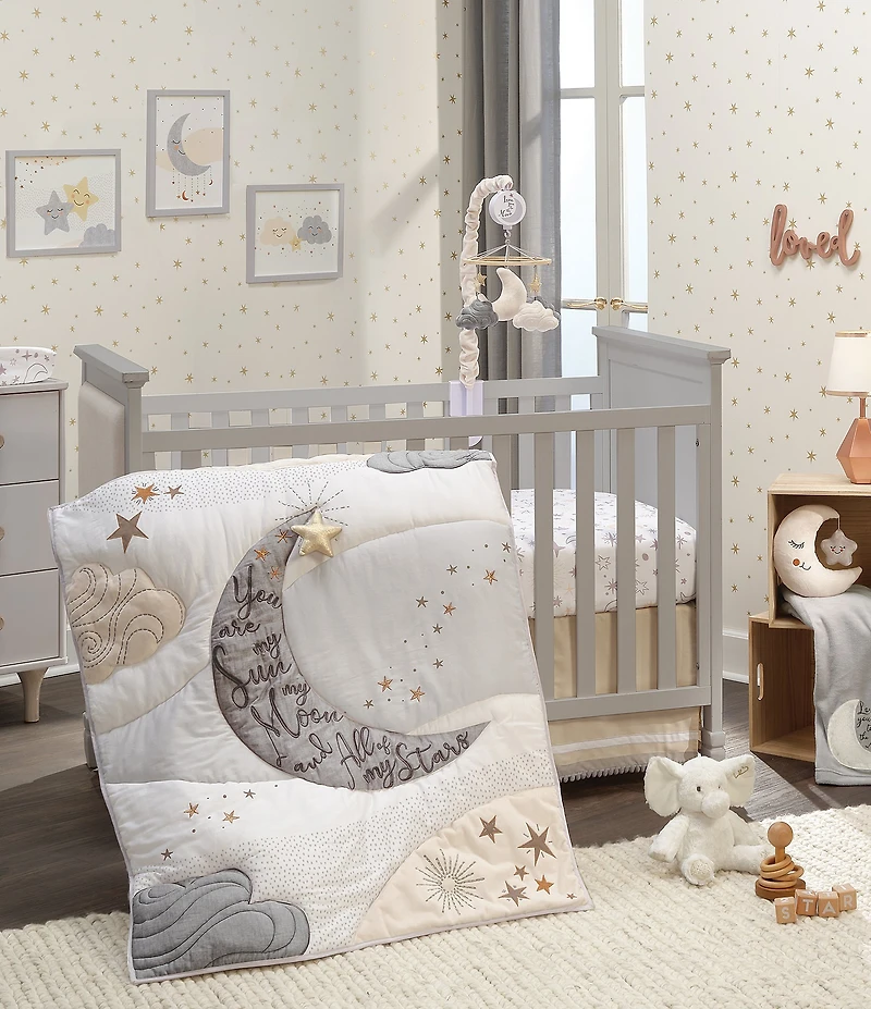 Lambs & Ivy Goodnight Moon 3-Piece Celestial Nursery Baby Crib Bedding Set