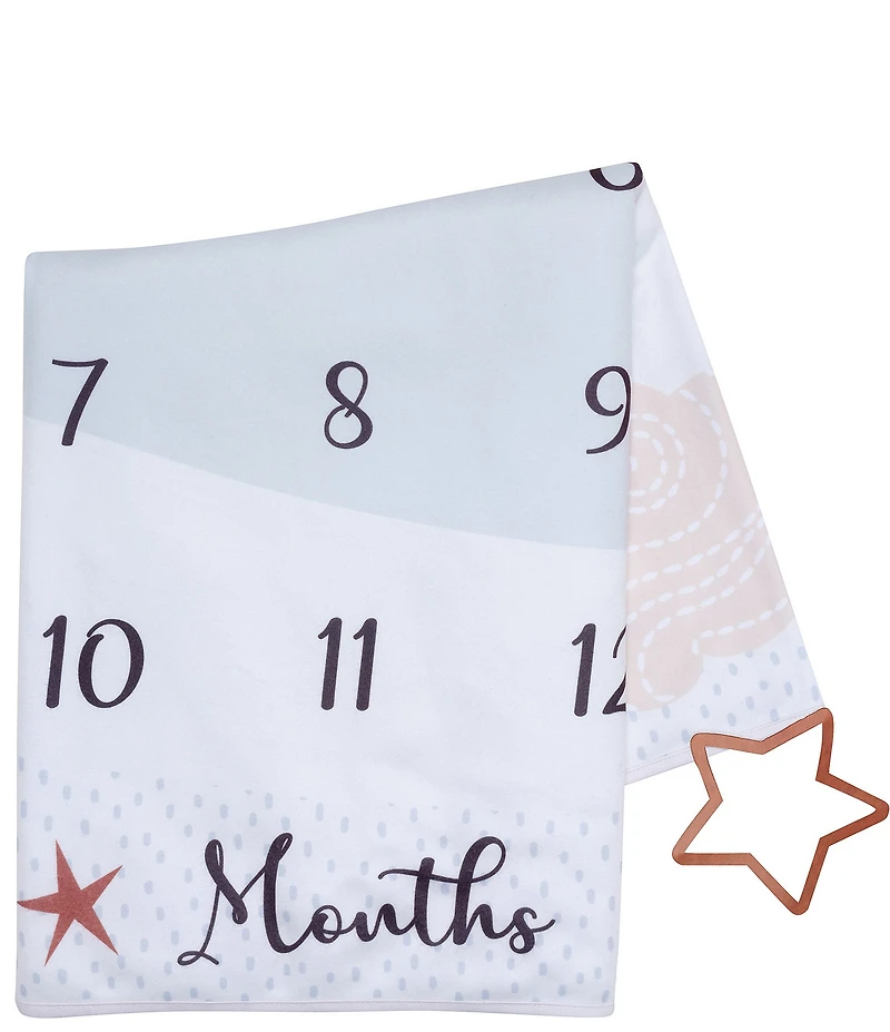 Lambs & Ivy Goodnight Moon Milestone Photo Opportunity Fleece Baby Blanket