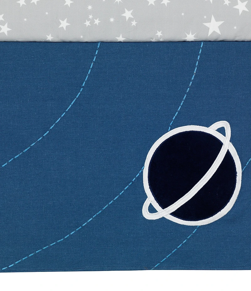 Lambs & Ivy Milky Way Collection Space Galaxy 4-Piece Nursery Baby Crib Bedding Set