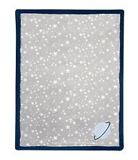 Lambs & Ivy Milky Way Collection Stars and Planet Reversible Baby Blanket