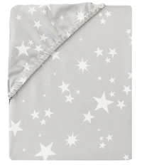 Lambs & Ivy Milky Way Collection Stars-Studded Cotton Fitted Crib Sheet