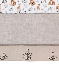 Lambs & Ivy Painted Forest Woodland Animals 4-Piece Nursery Crib Bedding Set