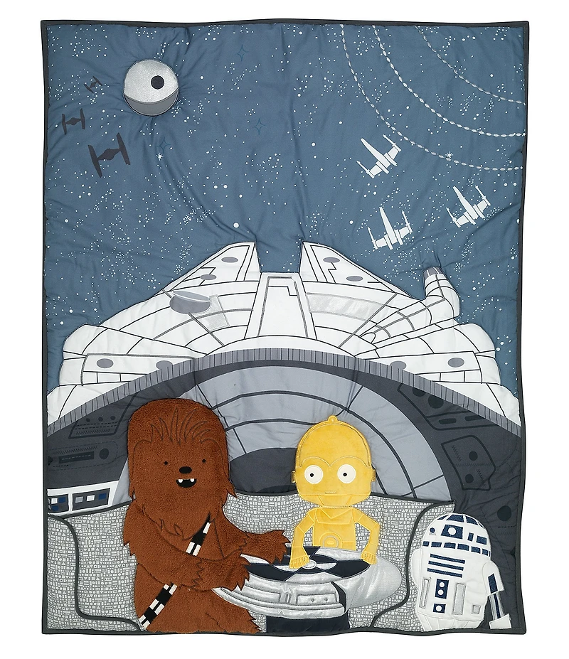 Lambs & Ivy Star Wars Signature Millennium Falcon 3-Piece Nursey Baby Crib Bedding Set