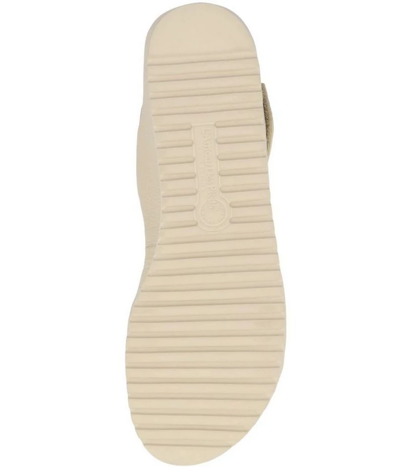 L'Amour Des Pieds Abrilla Leather Platform Wedge Sandals