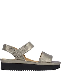 L'Amour Des Pieds Abrilla Leather Platform Wedge Sandals