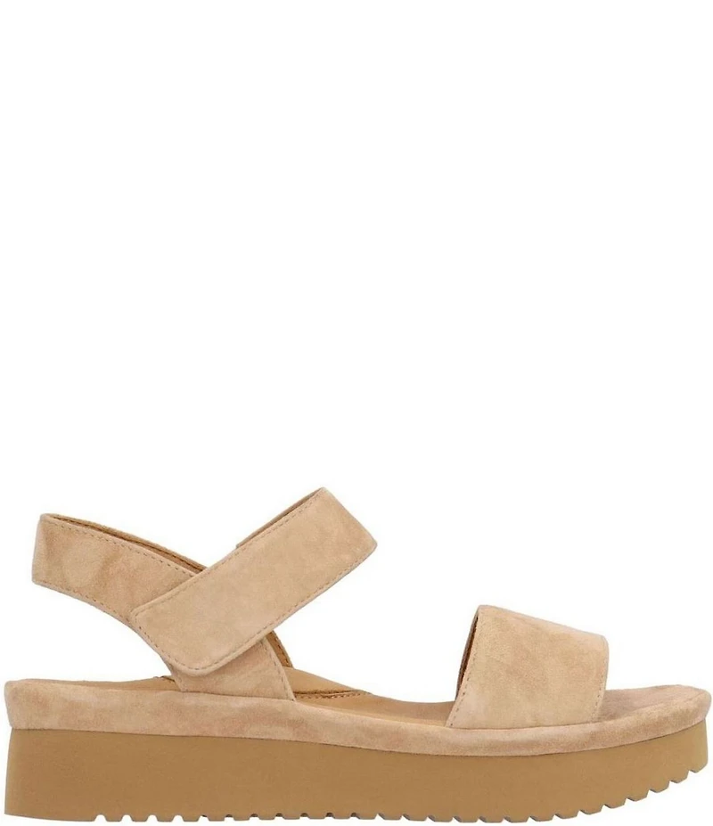 L'Amour Des Pieds Abrilla Suede Platform Wedge Sandals