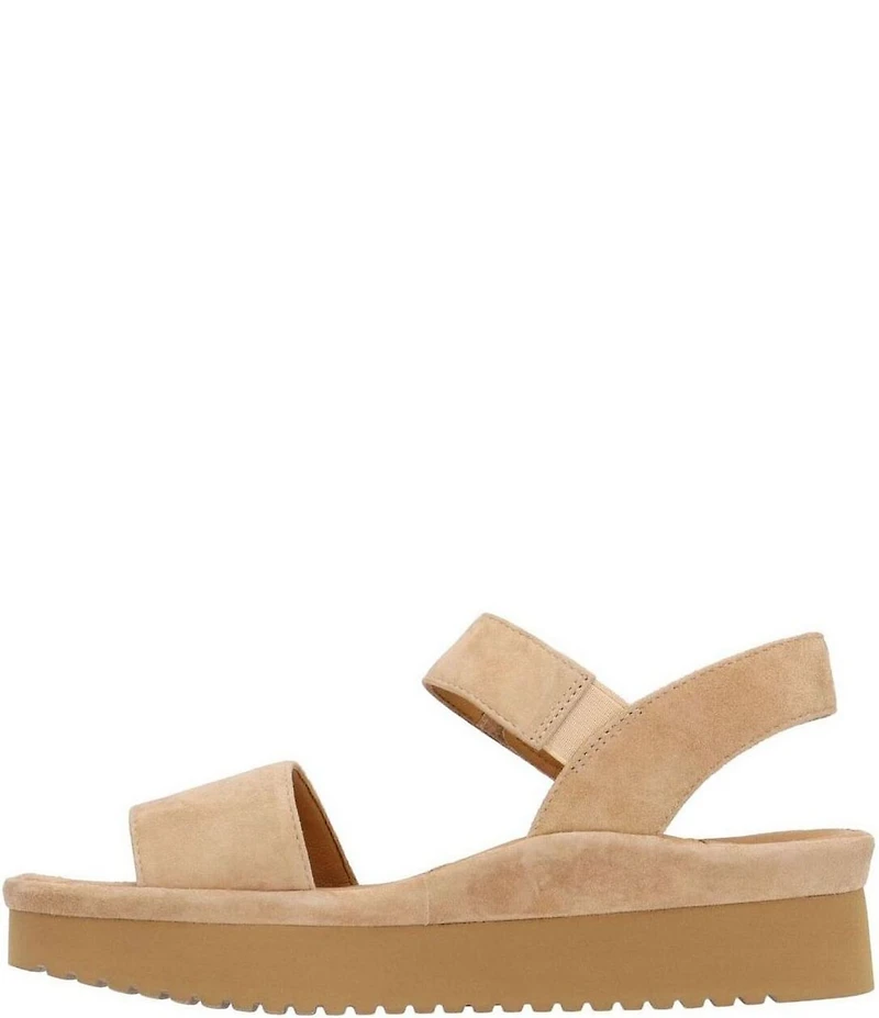 L'Amour Des Pieds Abrilla Suede Platform Wedge Sandals