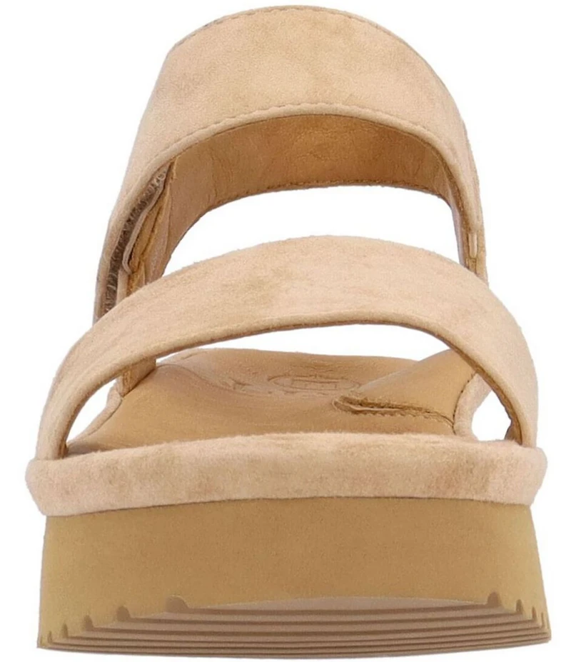 L'Amour Des Pieds Abrilla Suede Platform Wedge Sandals