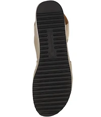 L'Amour Des Pieds Aizling Suede Platform Wedge Slip on Sandals