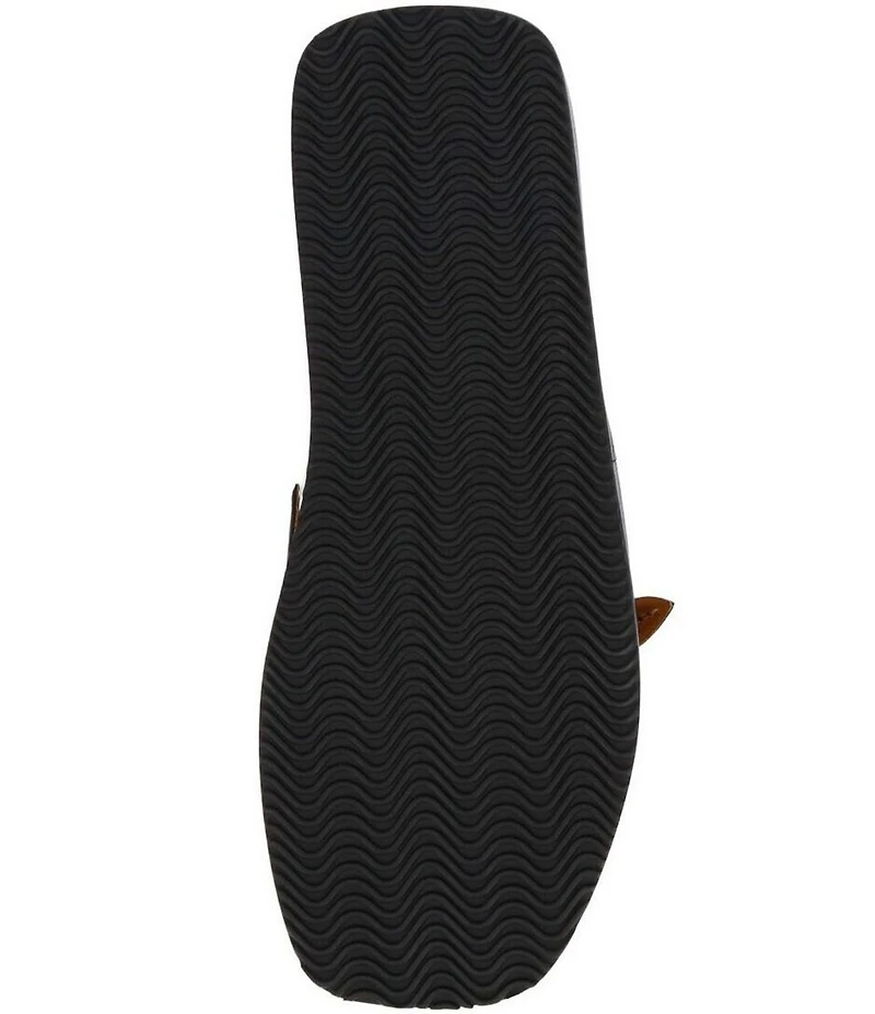 L'Amour Des Pieds Aldara Leather Flower Vine Slide Sandals