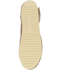 L'Amour Des Pieds Amadour Linen Platform Wedge Peep Toe Pumps