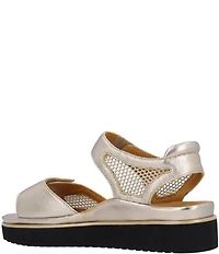L'Amour Des Pieds Arna Metallic Leather Sandals