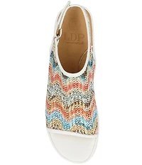 L'Amour Des Pieds Ashwin Raffia Slingback Platform Wedge Sandals